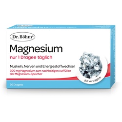 Dr. Böhm® Magnesium nur 1 Dragee täglich - für die tägliche Magnesium-Versorgung in nur einer Tablette