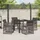 vidaXL Garten Essset 5-tlg. Grau