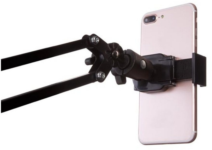 HQ POWER Verstellbarer Teleskop-Arm für Smartphone oder Tablet. Handy-Halterung