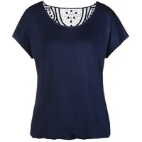 VIVANCE Kurzarmshirt Damen navy Gr.36/38