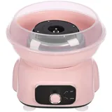 Zuckerwattemaschine Set, 500W ElektrischeZuckerwatte Maschine mit 10 Bambus-Stäbchen & Plastikstab für weißen Zucker, Farbigen Zucker, Würfelzucker unb Feinen Puderzucker, Rosa
