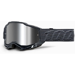 100 Percent Accuri 2 Silo, lunettes miroirs - Noir/Blanc Argent Réfléchissant