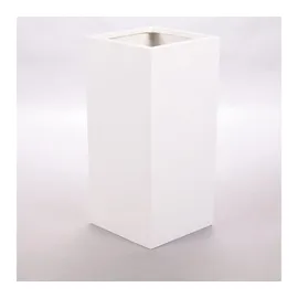 eleganteinrichten Pflanzkübel 30 x 30 x 60 cm Perlmutt-Weiß
