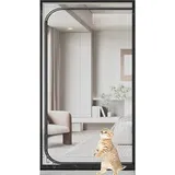 Katzengitter Balkontür 95cm X 200cm, Cat Screen Katzennetz Für Balkon, Haustiere Bildschirm TüR, Katzengitter Für TüR, Verhindern DASS Katzen Aus Laufen, Für Wohnzimmer, Schlafzimmer, KüChe(100x220cm)