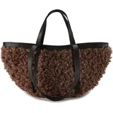 ABRO Latxa Shopper Leder Braun/Schwarz