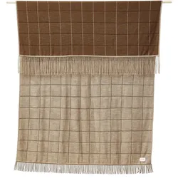 Form & Refine - Aymara Decke, 130 x 190 cm, New Square braun