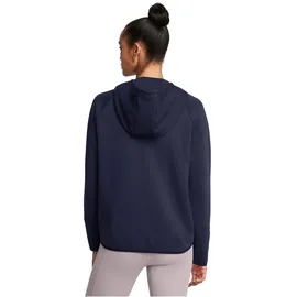Under Armour Unstoppable Fleece Kapuzenjacke Damen 410 - midnight navy/black M