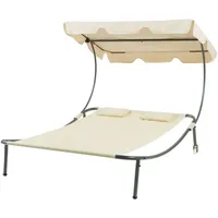 casa.pro Avigliano Doppelliege 200 x 134 x 146 cm Beige