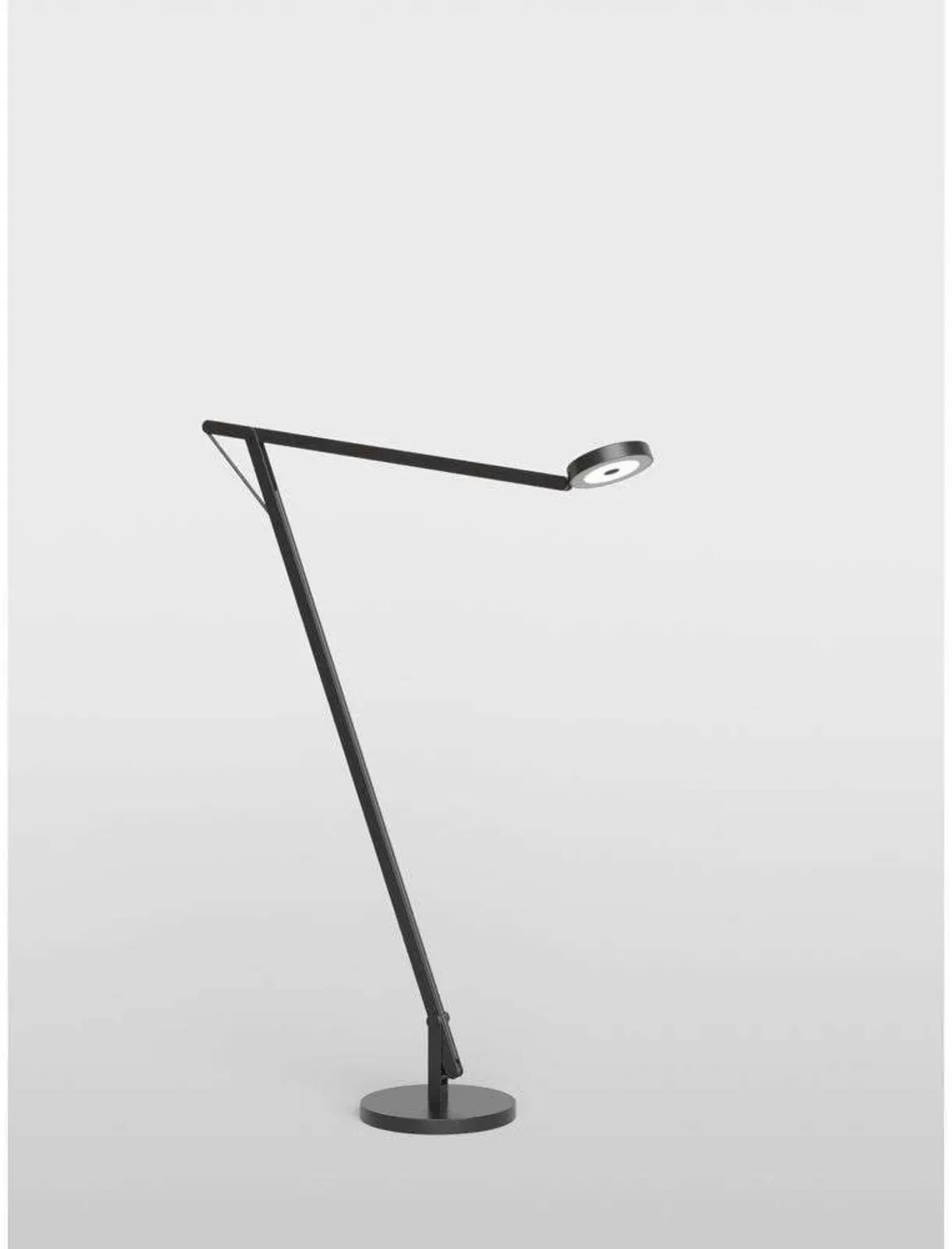 Stehleuchte Rotaliana, dimmbar, Schwarz, für Wohnzimmer, Aluminium
