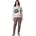 Printed Fleecepullover Braun S