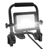 Ansmann LED Baustrahler, mit Kabel robust sehr hell 2200 Lumen, Arbeitsstrahler mit farbechter Wiedergabe, Schwarz