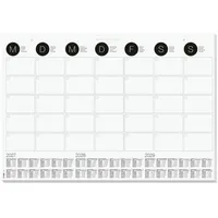 Sigel Schreibtischunterlage MONATSPLANER 2027/2028/2029 schwarz/weiß Papier 59,5 x 41,0 cm, 12 Blatt