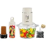 Homelux 4-in-1 küchenmaschine mit Multizerkleinerer Mixer Mühle Knoblauchschäler, 2 L glasschale & 600ml fruchtsaftbecher, Multifunktionale Food...