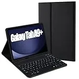 Jeloyutek für Samsung Galaxy Tab A9+/A9 Plus 11" 2023 Tastatur Hülle, QWERTZ Layout Magnetisch Abnehmbarer Tastatur mit Hülle für Galaxy Tab A9 Plus/A9+ 11" 2023(SM-X210/X215/X216), Schwarz