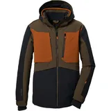 KILLTEC Herren Skijacke/Funktionsjacke mit abzippbarer Kapuze und Schneefang KSW 47 MN SKI JCKT, mud, XXL,