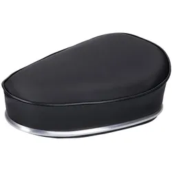 Sitzbank schwarz mit Chromleiste / 22mm Klemmung Mofa
