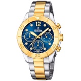 Festina Damenuhr Edelstahl silber gold Festina Boyfriend Armbanduhr D2UF20604/3 - Silber