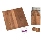 vidaXL Pvc-fliesen Selbstklebend 20 Stk. 1,86 M2 Braun Vidaxl
