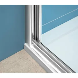 Polysan EASY LINE U-Kabine links 70 x 90 cm Klarglas