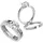 VIVANCE Fingerring VIVANCE "925 Silber Zirkonia weiß Gravur "In Liebe" Gr. 21, weiß, Fingerringe, Damen, 021 (66,1), Silber 925 (Sterlingsilber), Fingerring
