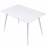 Trisens Esstisch Emilia ausziehbar 120-150-180 x 80 cm 4-10 Personen Küchentisch mit Metallgestell für Küche, Esszimmer Holz Optik