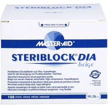 Trusetal Steriblock Dia Kompressionspflaster Beige 28 x 95 mm 100 St.