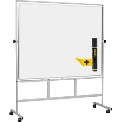Bi-Office emailliertes Drehbares Whiteboard "Revolver Plus"Doppelseitig 150x120cm