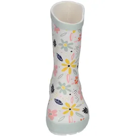 Koel WELLIE BARE MULTI Gummistiefel White Flowers 27
