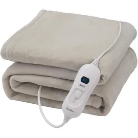 TERRAILLON Cozy Heizdecke 160 x 120 cm Hellgrau