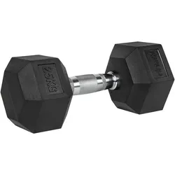 Kurzhantel Hexagon - Hantel - Dumbbell - Pro Stück - 1 bis 40 kg grau 25kg