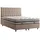 aea Beige Textilbett mit Matratze im eleganten Design