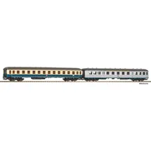 PIKO 2er Set Personenwagen 1x 1./2. Kl. Silberling + 1x 2. Kl. Bm 232 H0