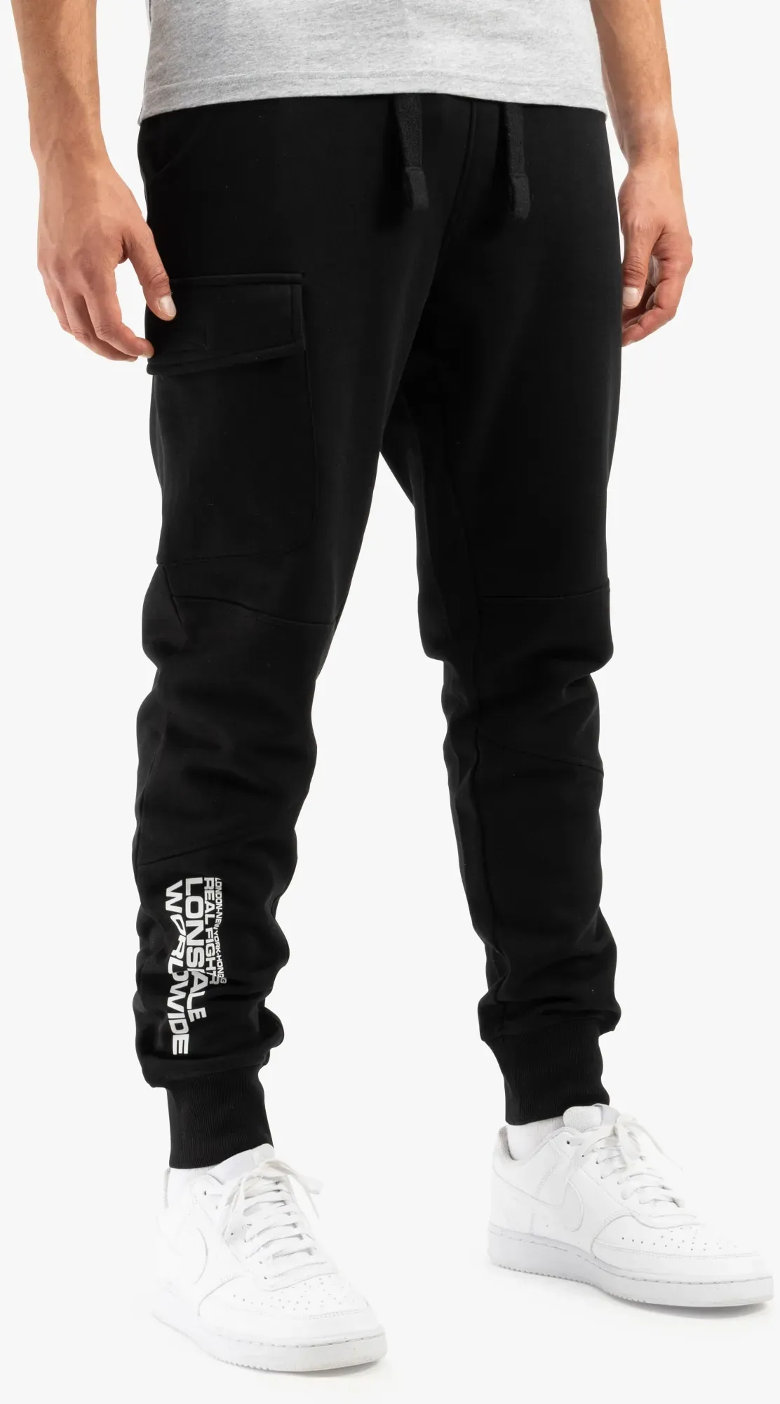 Lonsdale Jogginghose Lonsdale Black/White S