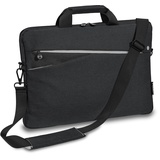 Pedea Laptoptasche *Fashion* Notebook-Tasche bis 17,3 Zoll - Laptop Umhängetasche mit Schultergurt - Laptophülle schwarz - Notebooktasche für Damen & Herren