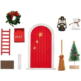 Moses Wichteltür-Set Weihnachtszauber Braun