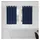 vidaXL Verdunkelungsvorhänge 2 pcs Dunkelblau 140 x 140 cm
