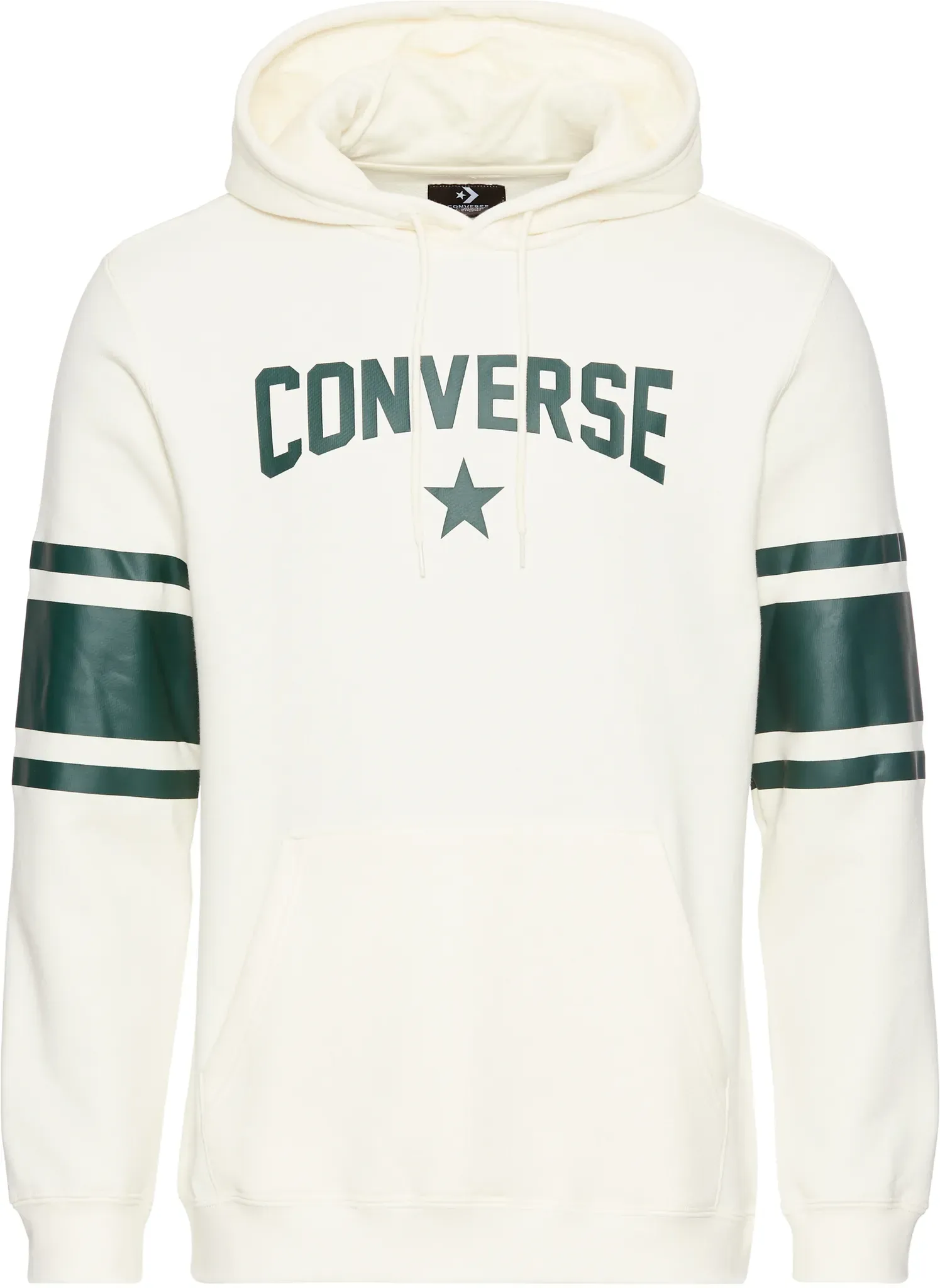 Kapuzensweatshirt CONVERSE, Herren, Gr. M, beige (converse egr), Jersey, Obermaterial: 100% Baumwolle, unifarben, sportlich, Langarm, Sweatshirts