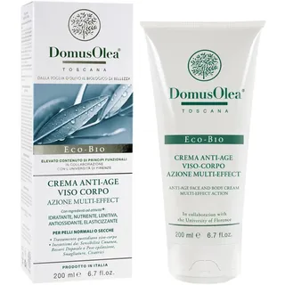 DOMUS OLEA TOSCANA Ecobio 005 Anti-Aging-Creme für Gesicht, Körper, Multi-Effect, 200 ml