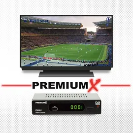 Premium X PremiumX Kabelreceiver DVB-C FTA 531C Digital FullHD SCART HDMI USB Mediaplayer, TV-Receiver Kabel-Fernsehen