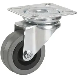 Lenkrolle Gummi - 45 kg , Nein , 50x19 mm
