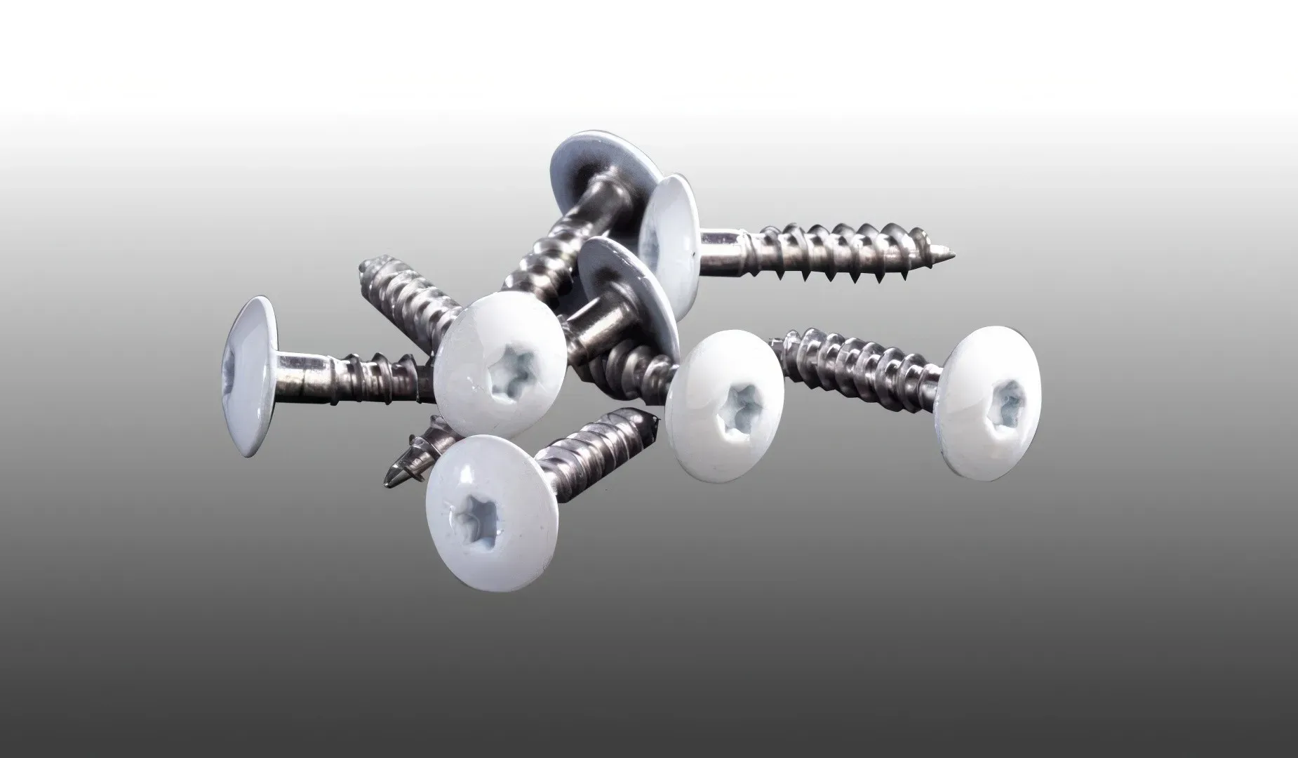Farbige HPL Montageschrauben, 5,5 x 35 mm - 100 Stk. anthrazit V4A Edelstahl Schrauben mit lackiertem Torxkopf - 23 mm Gewindelänge