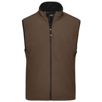 Men's Softshell Vest Trendige Weste aus Softshell braun, Gr. M