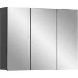 xonox.home Spiegelschrank 80 cm x 60 cm x 15 cm Grau