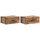 vidaXL Nachttisch 2 pcs 49 x 34,5 x 20 cm Altholz