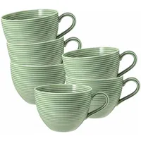 SELTMANN WEIDEN Beat Color Glaze Cappuccinotasse 0,35 l Salbeigrün 6 St.