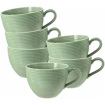 SELTMANN WEIDEN Beat Color Glaze Cappuccinotasse 0,35 l Salbeigrün 6 St.