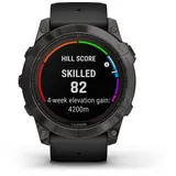 FĒNIX® 7X Pro - 51mm – Saphir Solar Edition, schwarz/carbongrau Titan