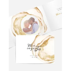 Karten zur Hochzeit selbst gestalten mit Spruch und Fotos im Onlinedesigner bei Meine-Kartenmanufaktur.de