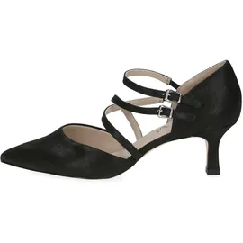 CAPRICE Damen Pumps aus Leder Spitz, Schwarz 38 EU