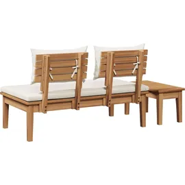 vidaXL Gartenbank 2-Tlg 42006396  Braun